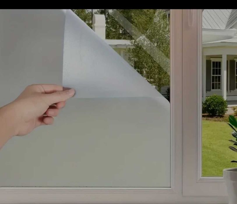 Folia na okno szklo mrozone