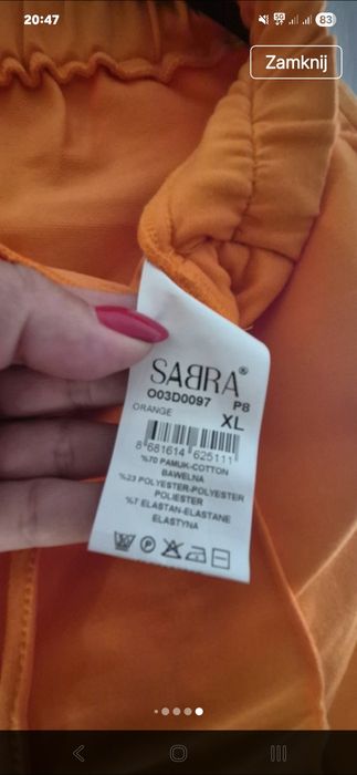 Spodnie koloru melon