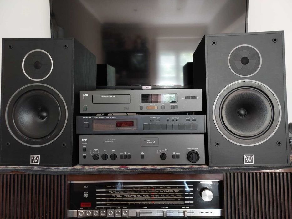 Conjunto HI-FI NAD 3240PE + NAD 5420 + Rotel RT-850A + Wharfedale 505.2