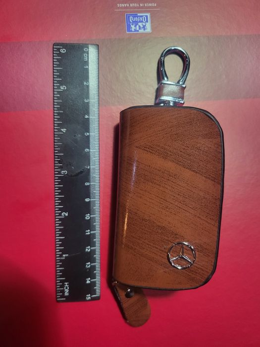 Mercedes-Benz porta chaves carteira. Novo. Castanho