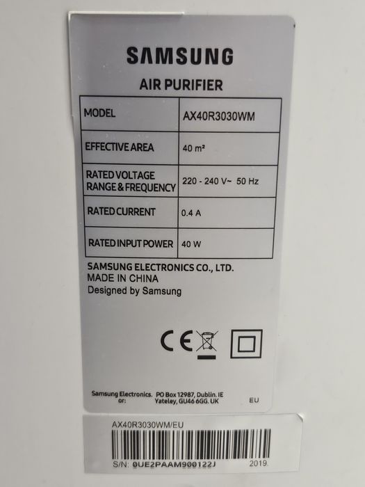 Oczyszczacz powietrza Samsung AX40R3030WM