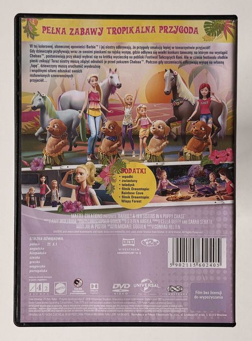 Barbie i Siostry Na Tropie Piesków DVD Bajka Dla Dzieci Dubbing Polski
