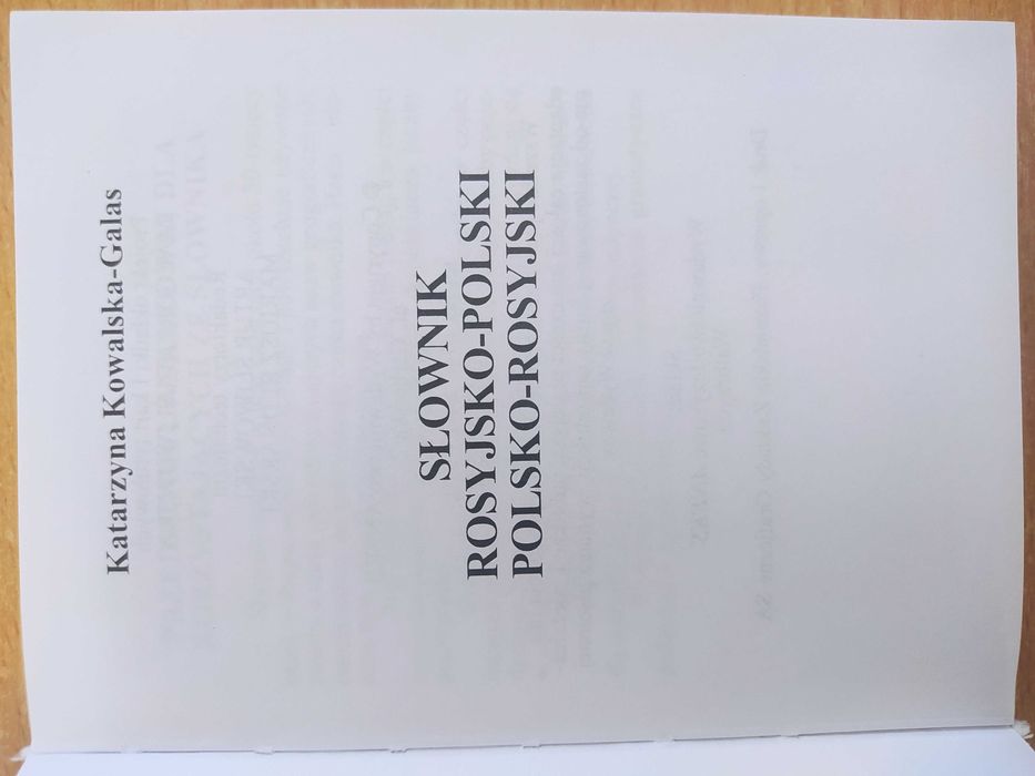 słownik polsko - rosyjski, rosyjsko - polski (mały)