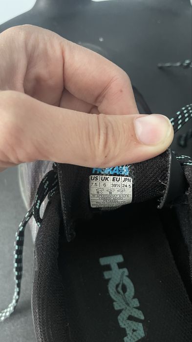 Hoka One One Speedgoat 4 Gore-Tex Vibram 39,5 чорні трекінгові