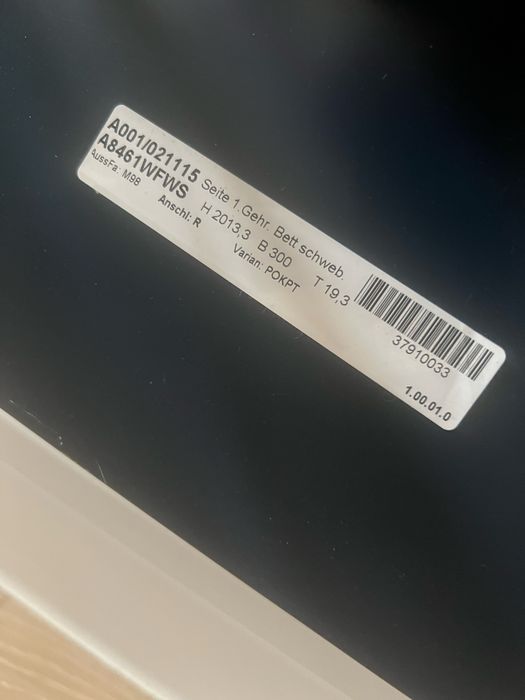 Łóżko ze stelarzem lewitujące premium Bico-flex 180/200