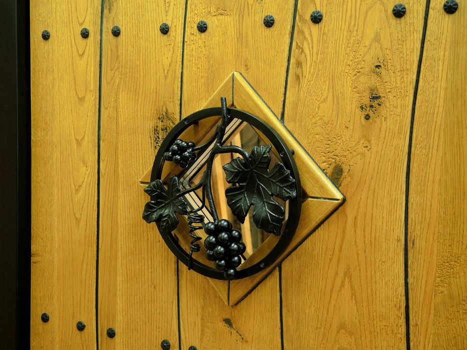 Drzwi DŁUGOSZ drewniane zewnętrzne wejściowe góralskie dębowe GOTOWE