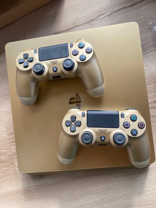 Playstation 4 Slim 500gb - Gold - 2 Comandos