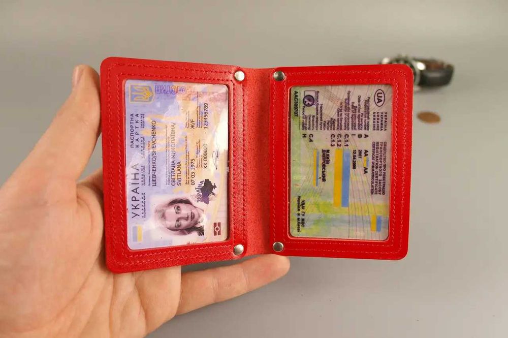 Обкладинка для автодокументів/ нового паспорта з вікнами