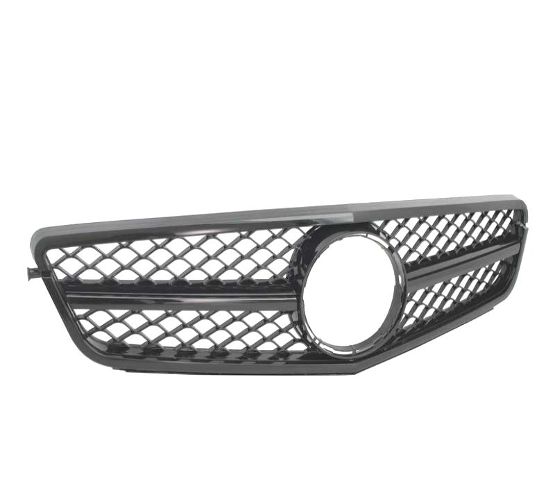 GRELHA FRONTAL MERCEDES W204 11-14 LOOK AMG C63 PRETO BRILHANTE
