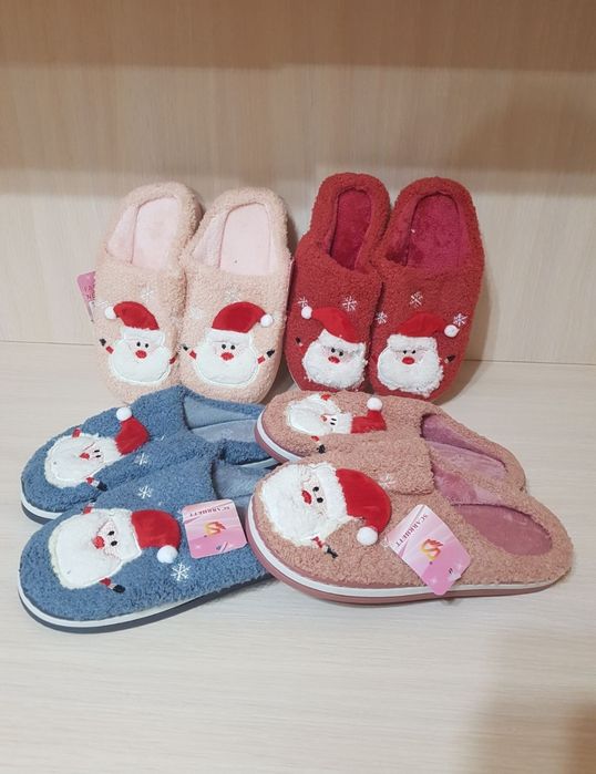 Новогодние теплые тапочки для дома 36/37