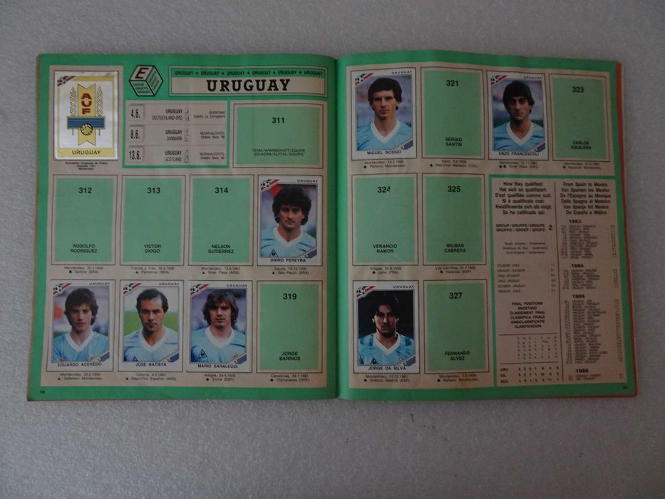Caderneta de cromos México 86 Morumbi Panini (tem 130 cromos