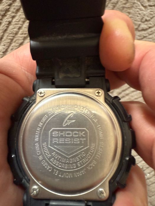 Trzy zegarki CASIO G-SHOCK.