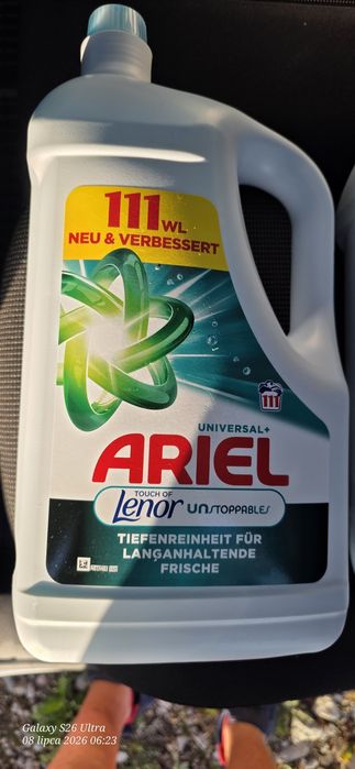 Płyn żel do prania Ariel 111 prań z DE