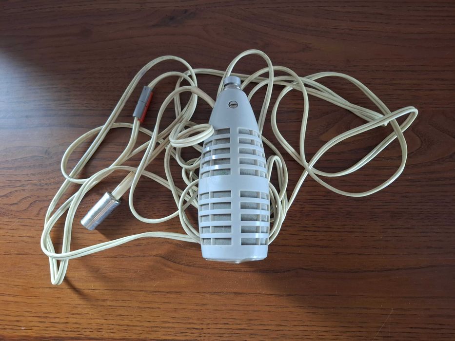 Stereo Rocket - stereofoniczny mikrofon dynamiczny Philips EL3752/00 Holandii lata 60. XX wieku.