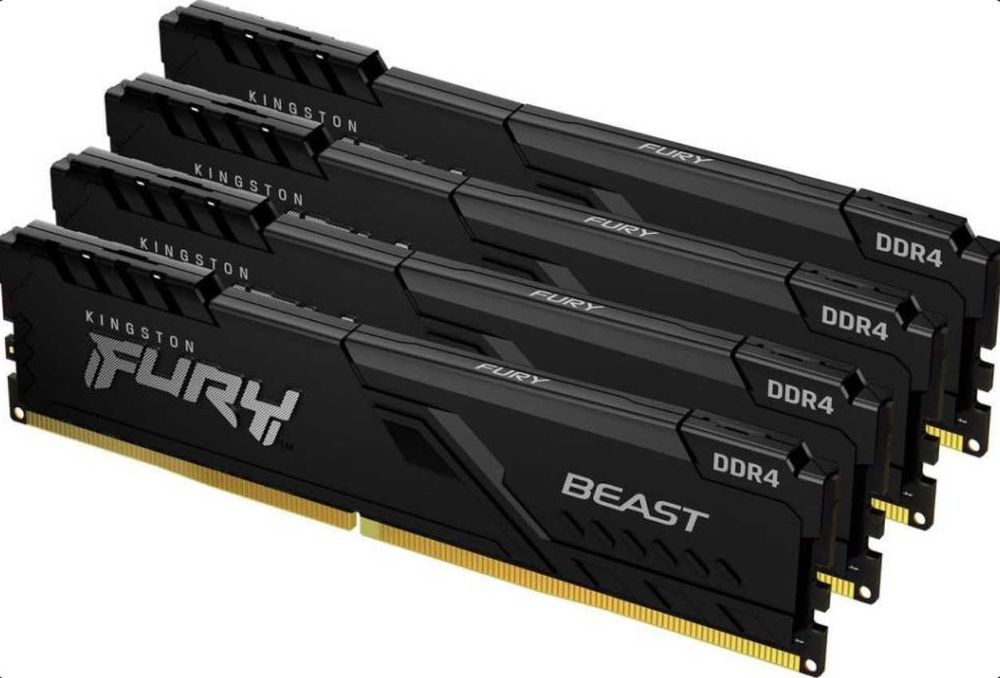 НОВА DDR4 64 GB (4x16GB) Kingston FURY 3200 MHz  (KF432C16BB1K4/64)