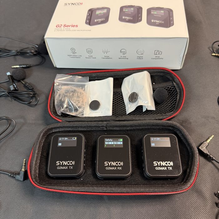 SYNCO G2 Max + G2 + G1 — Microfones sem fios