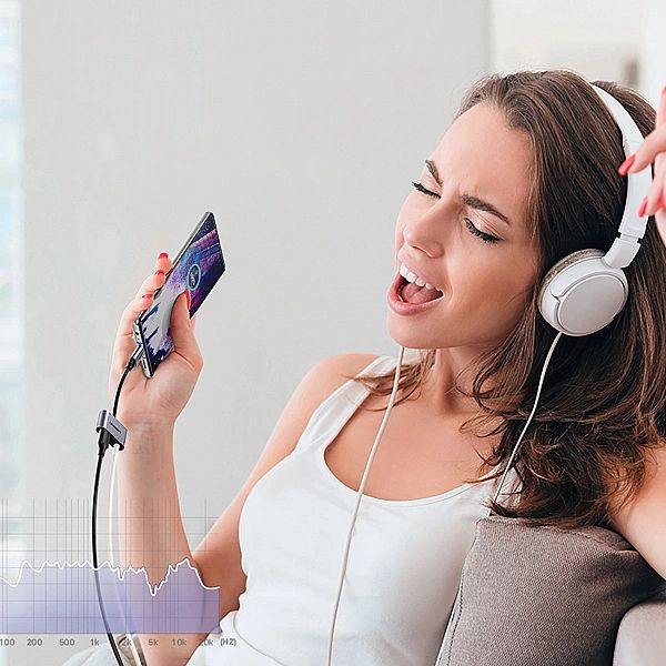 Adapter Ugreen CM193, 50596 audio dwuportowy USB-C (męski) - mini jack