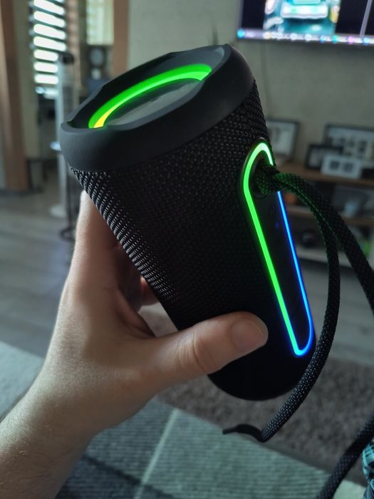 Bluetooth колонка потужний бас світлові ефекти карта пам'яті