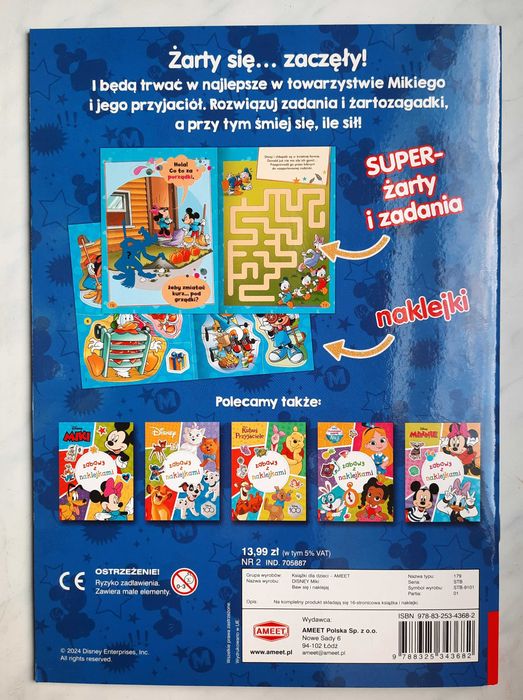 Disney Miki Baw się i naklejaj nr 2