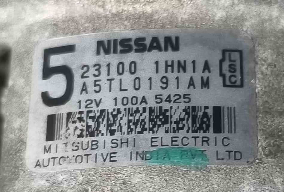 Alternador 231001HN1A - NISSAN MICRA IV
