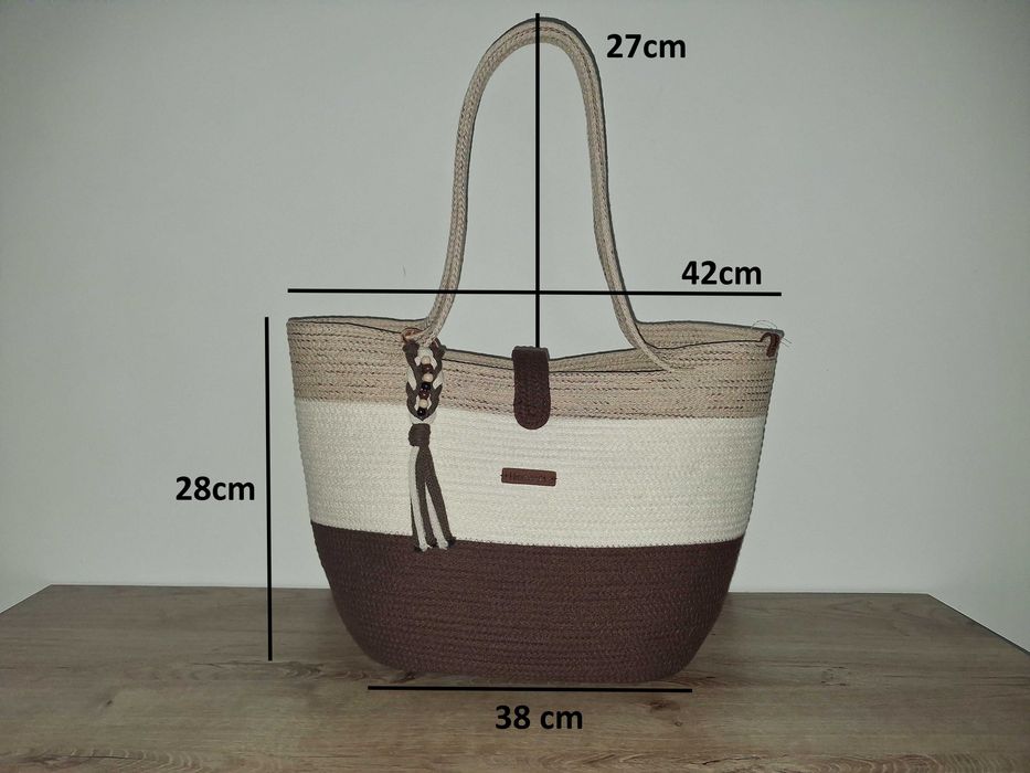 Torebka koszyk damski w stylu boho