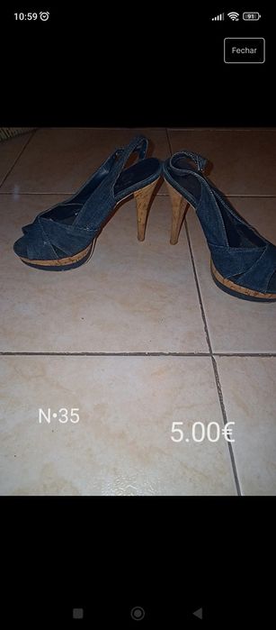 Calçado de verão, usados mas em bom estado