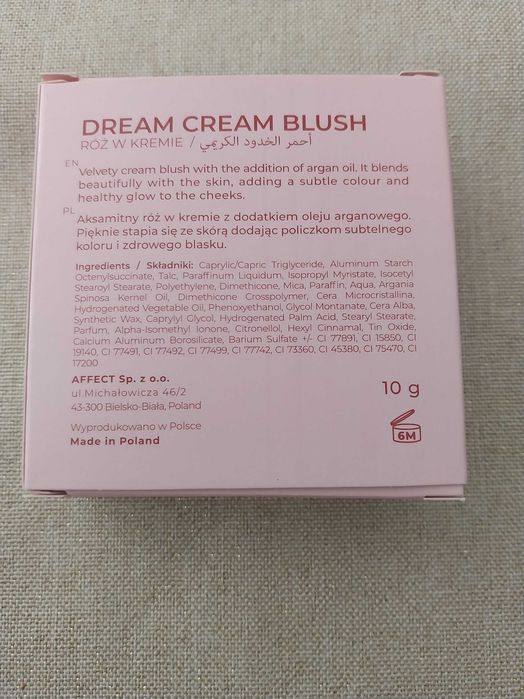 AFFECT Dream Cream Róż w kremie RC-0002 TOKYO 10g