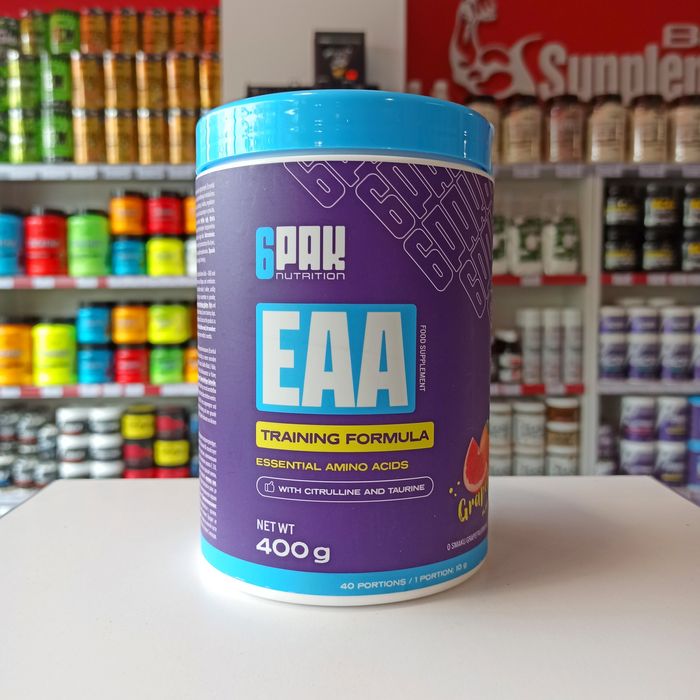 6PAK EAA 400g Aminokwasy Egzogenne Regeneracja Po Treningu