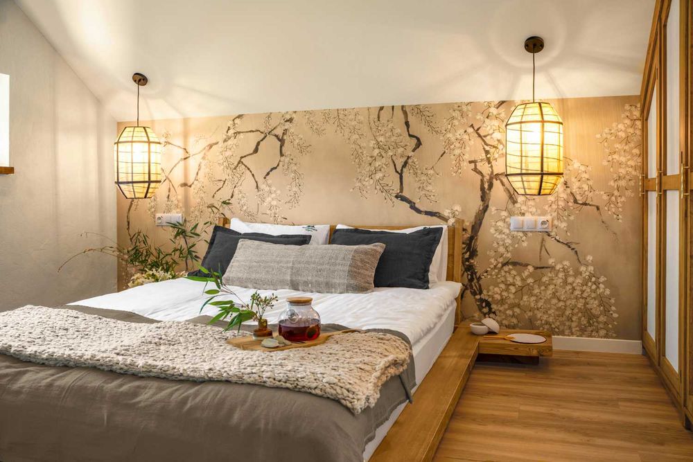 Domek z prywatną balią i widokiem na jezioro