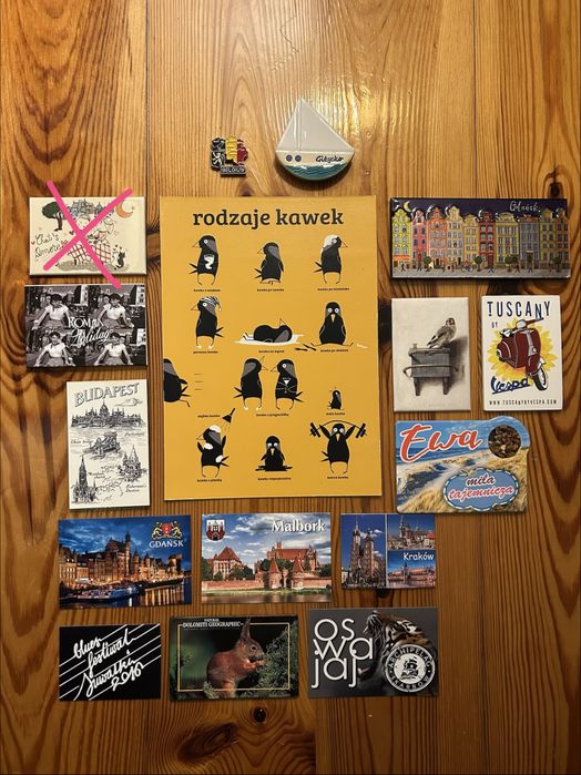 Magnesy na lodówkę/ tablicę magnetyczną