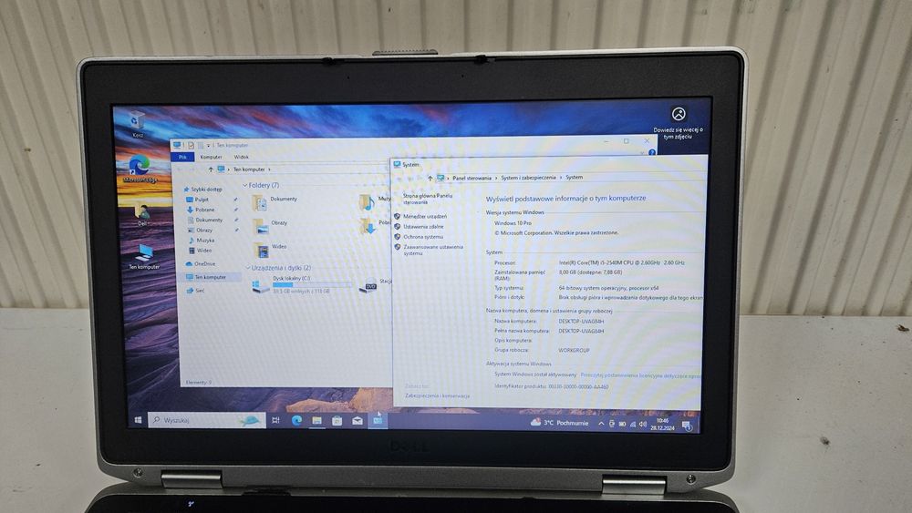 Dell Latitude E6520 15,6/i5-2540m/8GB/128SSD/WIN10