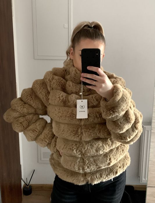 Kurtka futerko jasny brąz (S)