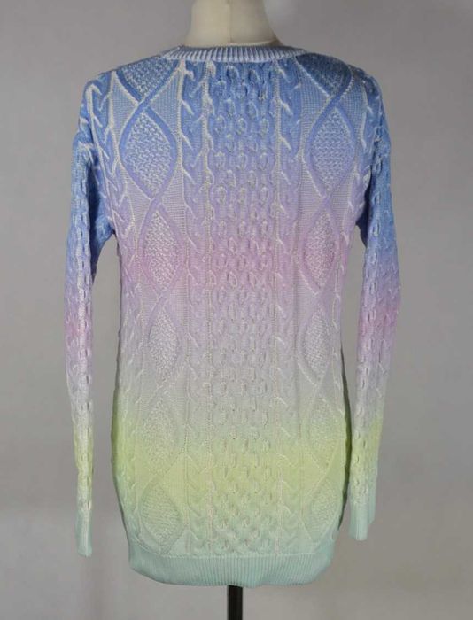 SUPERDRY Ombre Rainbow Sweter Damski XS Oversize Oryginalny Super Stan