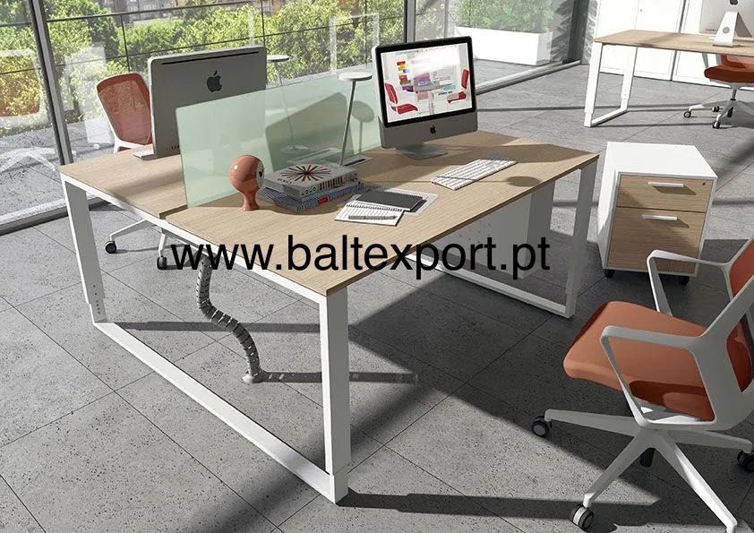 Ilha Posto Trabalho com 2 |4|6|8 Lugares Secretárias Mesas Móveis Novo