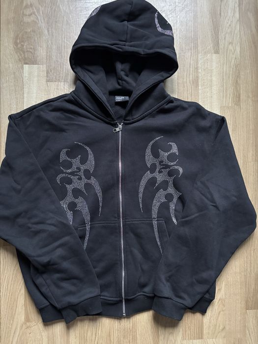 Oversize Bluza z Kryształkami