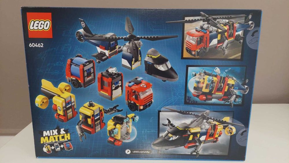 Helicóptero, Camião, Submarino - Lego NOVO