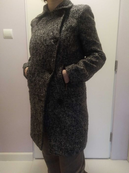 Płaszcz damski wiosenno-jesienny elegancki rozmiar 38 S