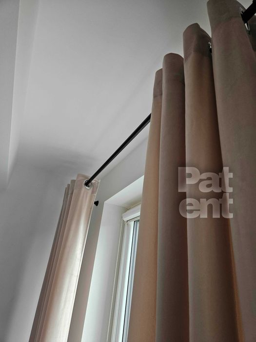 Zasłony okienne długie beżowe jasne boho nowoczesne welur welvet