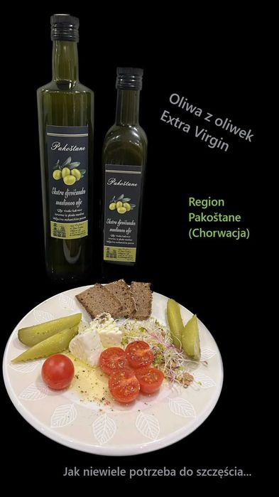 Oliwa z oliwek / EXTRA VIRGIN / Chorwacja / Dalmacja / 500 ml / Dostawa GRATIS