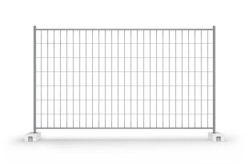 Ogrodzenie Tymczasowe Ażurowe - KOMPLET (panel + stopa + obejma)