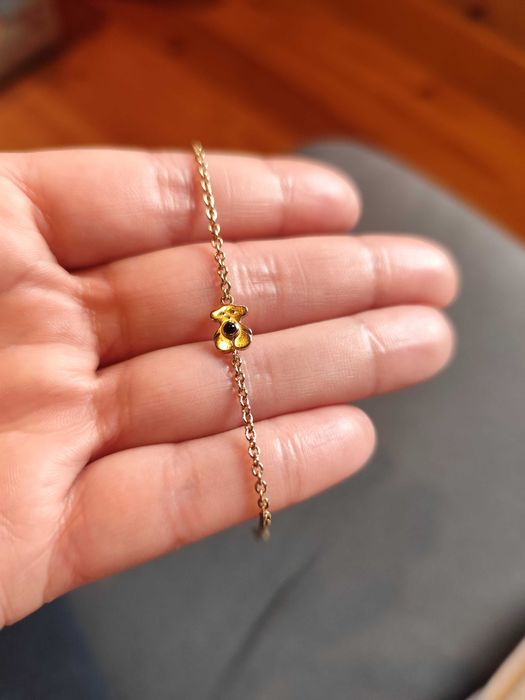 Pulseira TOUS em Prata Esterlina – Urso Ônix
