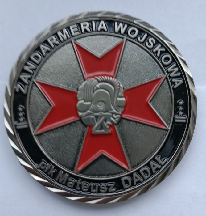 Coin Szefa Sztabu Komendy Głównej Żandarmerii Wojskowej