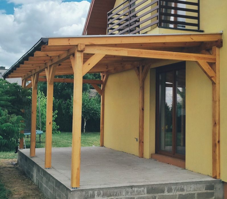 Pergole, zadaszenia tarasów, tarasy