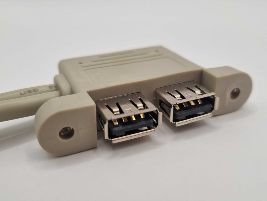 Podwójny panel USB 2.0 do płyty głównej 2x USB A, 9-pin