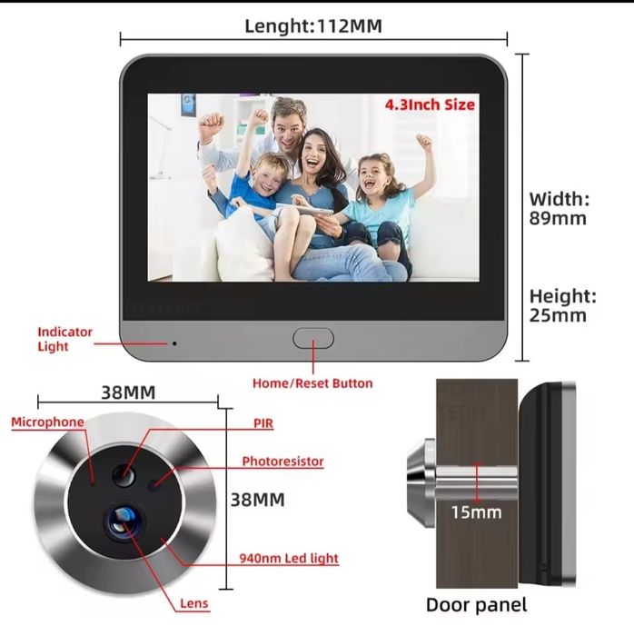 Видеоглазок с wifi RH-PD10