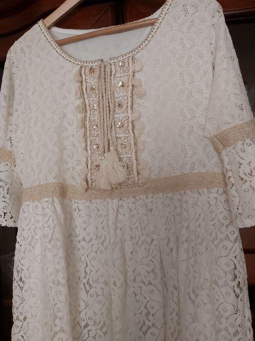 Tunika koronkowa boho