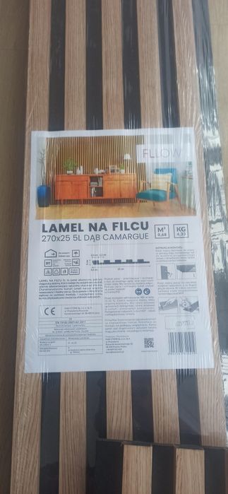Lamele ścienne na filcu
