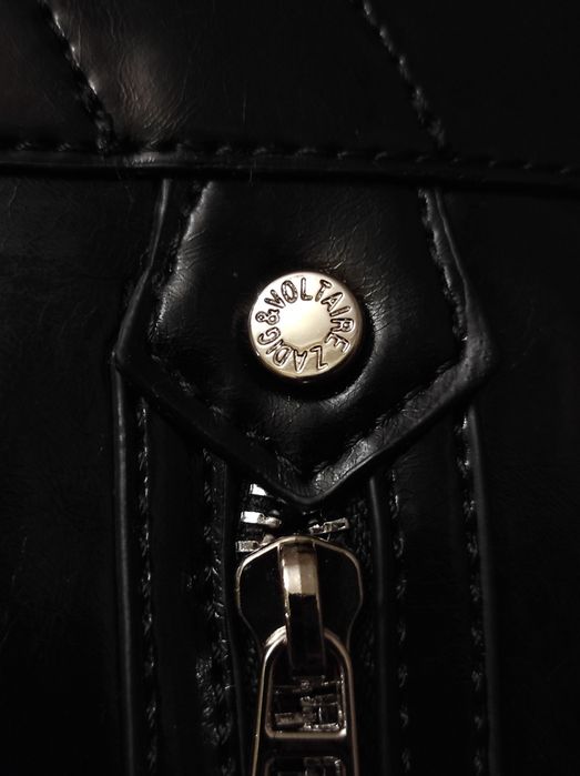 Сумка кросс боди Zadig & Voltaire Rock Black — кожаная с молниями