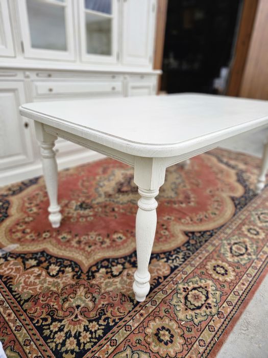 Stół dębowy bielony biały przecierki 180 cm #1580 Stylowy Węgrów