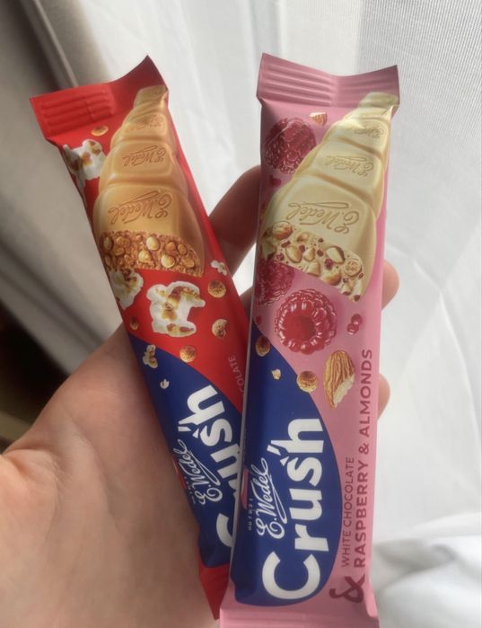 Nowe batony E.Wedel Crush. 4 różne smaki